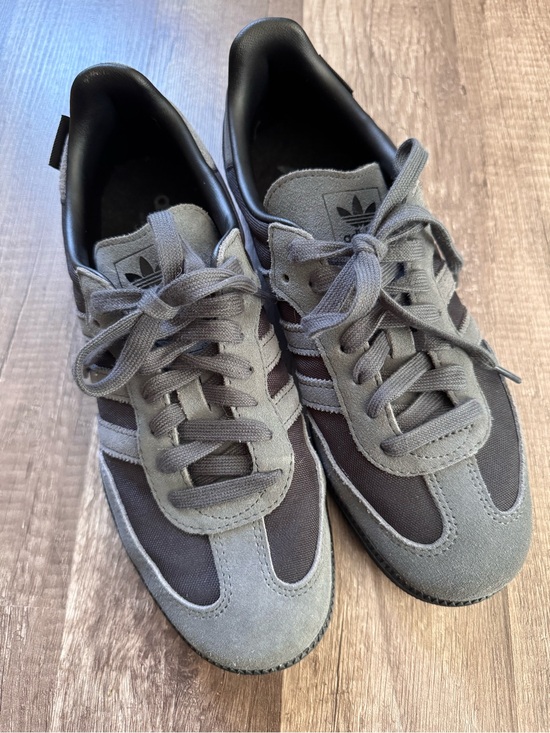 adidas Shoes - Adidas Gray and Black Suede Sneakers